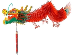 Guirlanda De Dragão Chinês 3d Para Ano Novo, Decoração De Papel, Dragão, Festa De Ano Novo, Decoração Suspensa, 1,5 M Olysi Shop