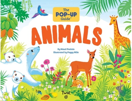 Livro PopUp Guide Animals de Maud Poulain (Inglês)