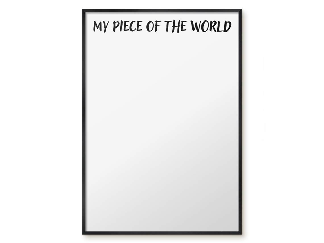 Magnetic Board My Piece Of The World For The Living Room Espelharte (70x100 Cm)