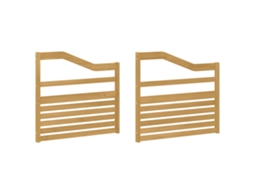 Vidaxl Módulo De Apoios De Braço 2 Pcs Branco 79 X 4 X 73 Cm