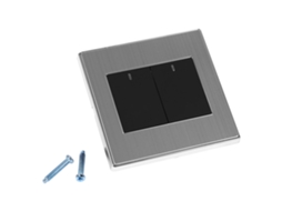 Interruptor de toque oculto com LED (controle único, preto)
