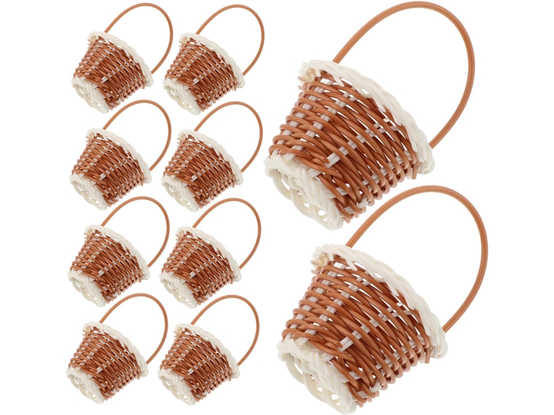 Conjunto De 10 Cestas Para Daminhas De Honra, Feitas À Mão, Com Alça, Perfeitas Para Casamentos.