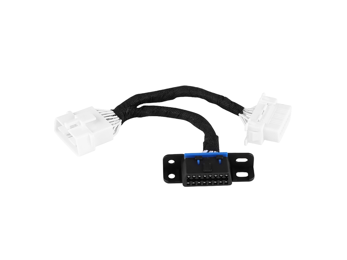 Cabo Extensor Divisor Obd2 De 16 Pinos Macho Para Duas Fêmeas Aquaforge