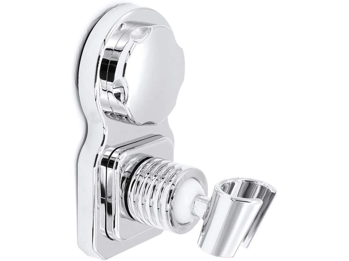 Suporte para Chuveiro Nova Line com copo de sucção ajustável 360°, portátil, reutilizável, cromado | S/MARCA