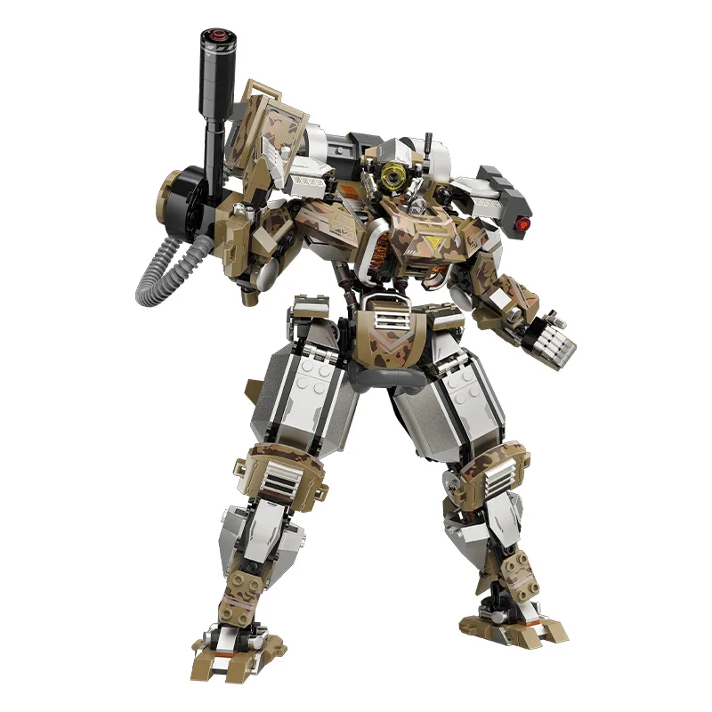 (624 Peças) Moc 600+ Peças Nave Espacial Robô Mecânico Figura Articulada Brinquedo Blocos De Montar
