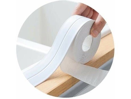 Junta De Silicone Branco Para Banheiro, Fita Adesiva De Vedação À Prova Dágua Antimofo, 3.2m X 3.8cm Yyv