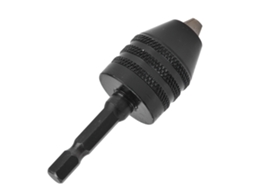 Conversor De Mandril De Taladro Sem Chave 3 Garras 1/4 Polegada Hexagonal 0,6‑8mm Preto Para Parafusadeira De Impacto