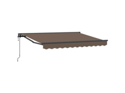 Conjunto 1 Toldo Retrátil Vidaxl Antracite Poliéster (4 X 2 M)