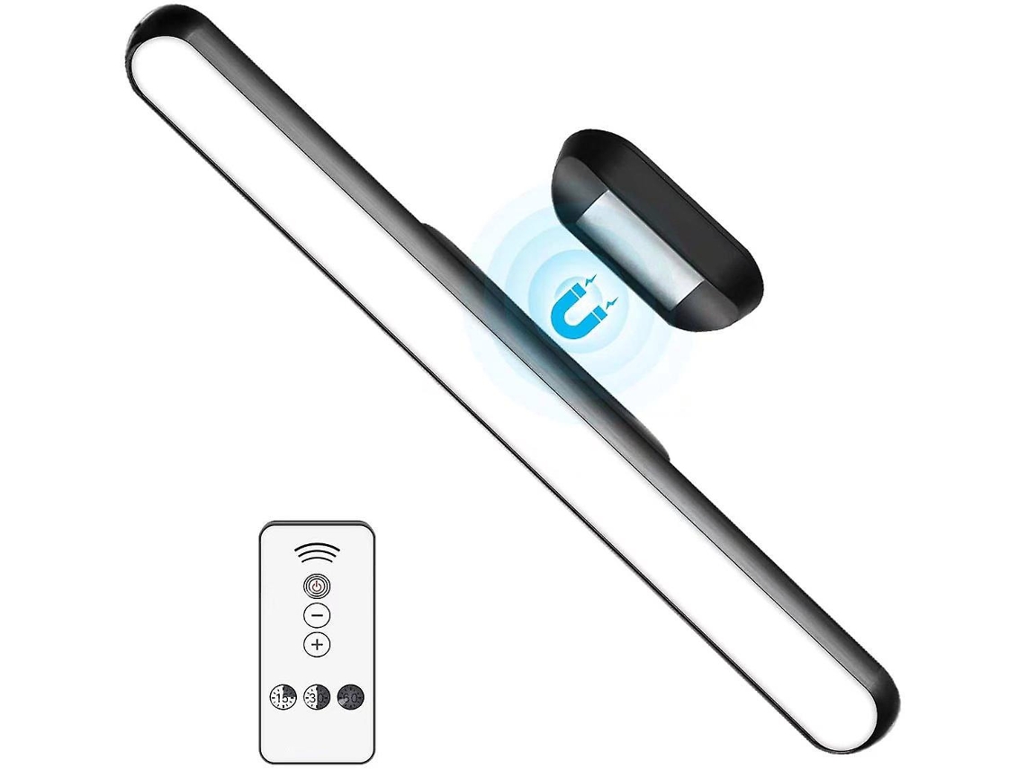Luminária De Espelho Magnética Com Controle Remoto E Bateria Recarregável Usb Luz Noturna Led De 5 W Regulável Para Guarda Roupa E Quarto Brilvibera