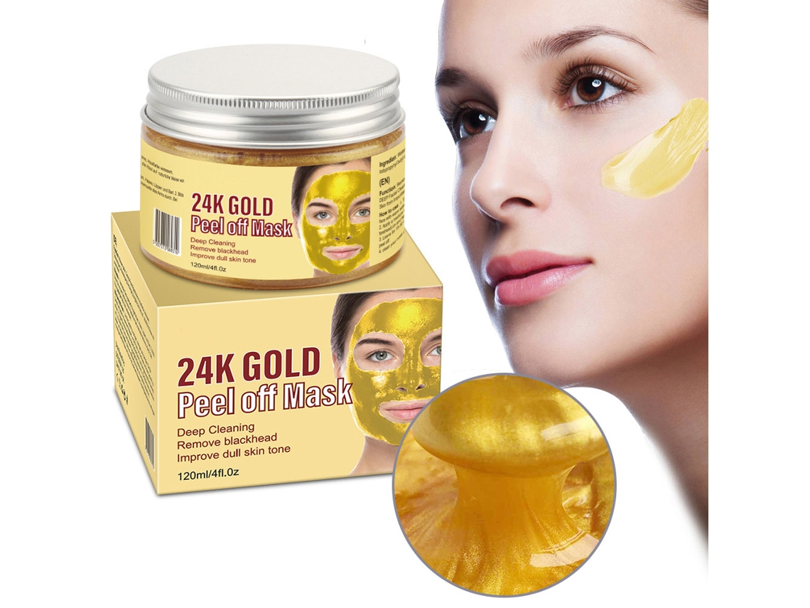 NEVEANCE Máscara Facial De Ouro 24k 120g Para Limpeza Profunda E Remoção De Cravos