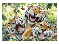 Puzzle Anatolian Selfie Tigres 260 Peças