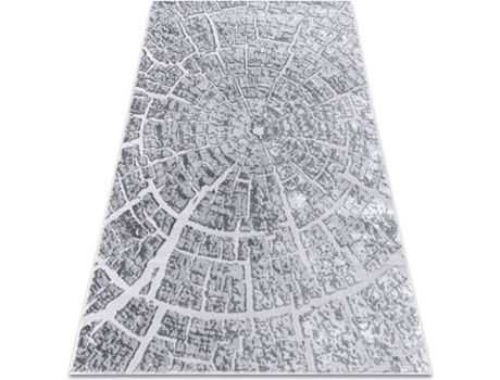 Tapete DYWANY LUSZCZOW Mefe 6185 (Cinzento - 140 x 190 cm - Polipropileno)