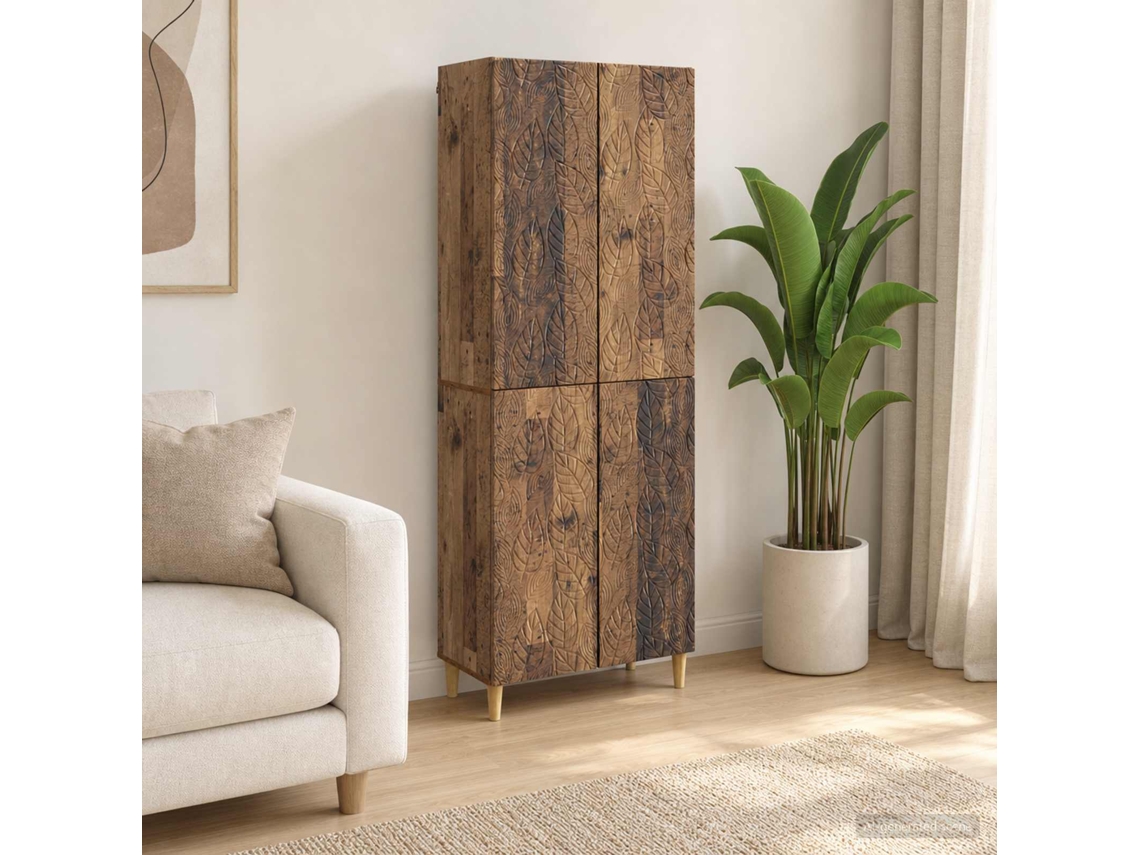 Vidaxl Conjunto De Gabinete 2 Unid. Madeira Antiga