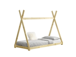 Estrutura de Cama Infantil [EN.CASA] (Bege - Madeira - 90x200 cm)