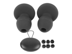 Plugues de Ouvido Anti ruído Silicone Reutilizáveis com Estojo Portátil para Dormir Trabalhar Estudar Viajar