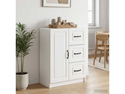 Vidaxl Buffet Branco Brilhante 66 X 34,5 X 87 Cm Derivados De Madeira