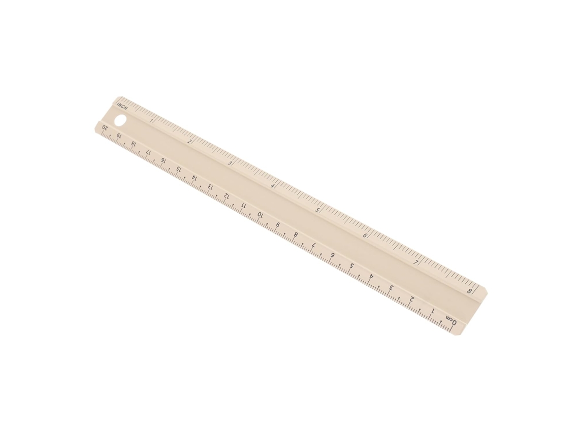 Régua de medição profissional Jojofuny de 20 cm em liga de alumínio, durável e fácil de transportar.