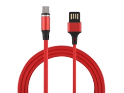 Cabo de Dados Novo Cabo Trançado de 1m da Apple Vermelha Exclusivo Lazada EOOCOO (carregamento Rápido Magnético)