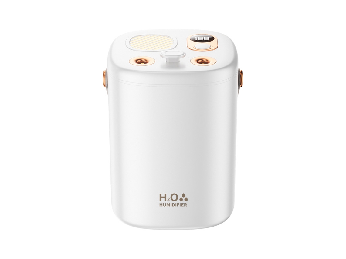 Humidificador E Difusor De Aromas Recarregável Henten Home Silencioso Com Luz Noturna Branco