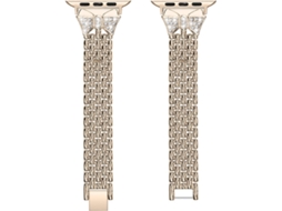Bracelete Apple Watch 38, 40 mm WJS Metal Dourado