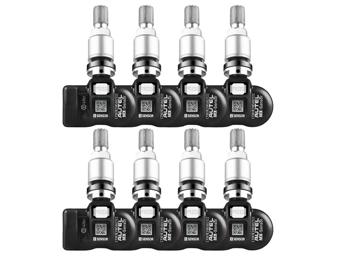 Sensor Tpms, Frequência Dupla, Programação Sem Fio, 8pcs Válvula De Metal