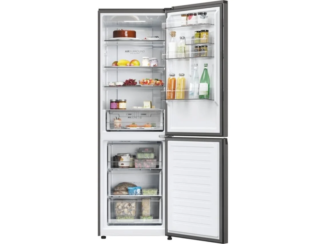 Frigorífico Combinado HAIER HDPW3618DNPD (No Frost - 	185 cm - 352 L - Inox)