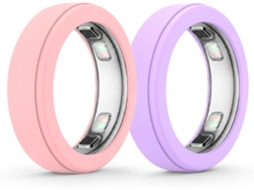 Capa De Silicone Para Oura Ring 5, Protetor Antirriscos Elástico Tamanho M 2peças Rosa/roxo Hexinyigjly