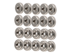Conjunto de 30 bobinas manuais Aperto Recartilhadas M4x0, 7com Smooth Work para câmeras e iluminação.