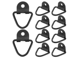 Kit Com 10 Ganchos De Reboque Em Aço Carbono Com Anéis De Fixação.