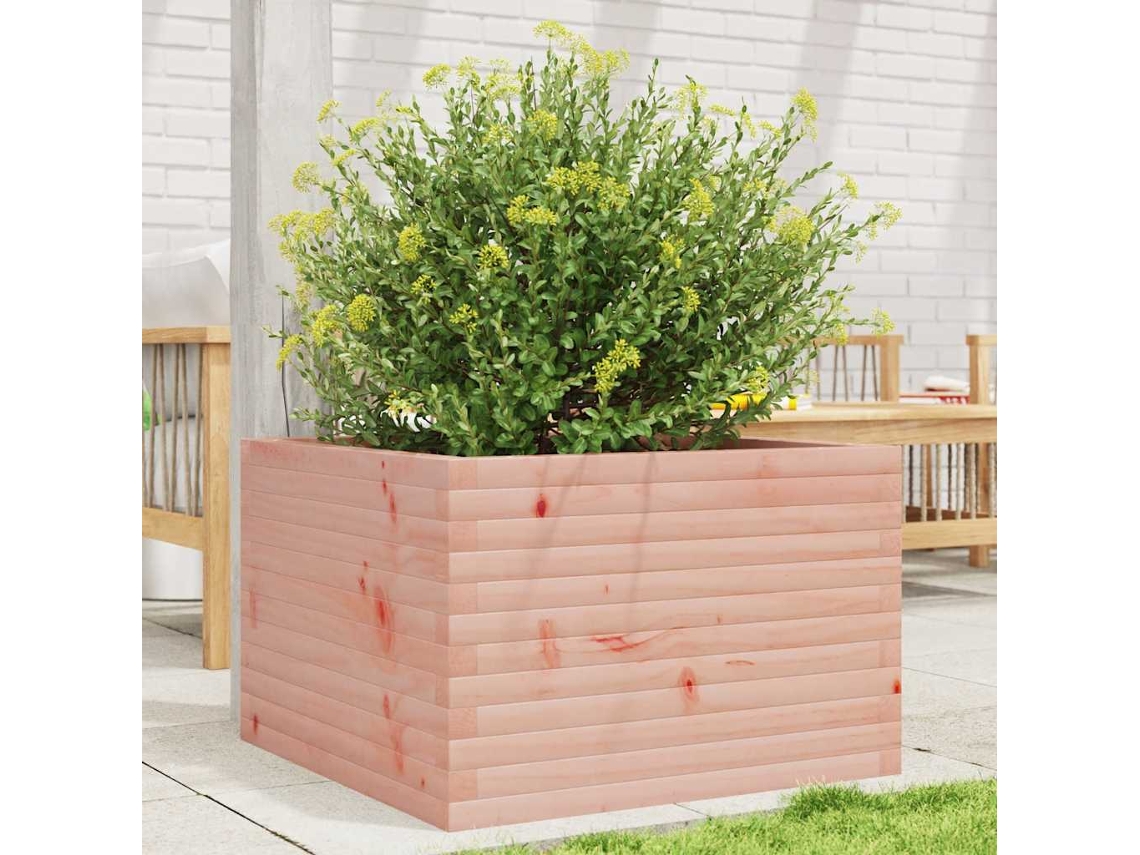 Vidaxl Vaso/floreira De Jardim 70x70x45,5 Cm Madeira De Douglas Maciça