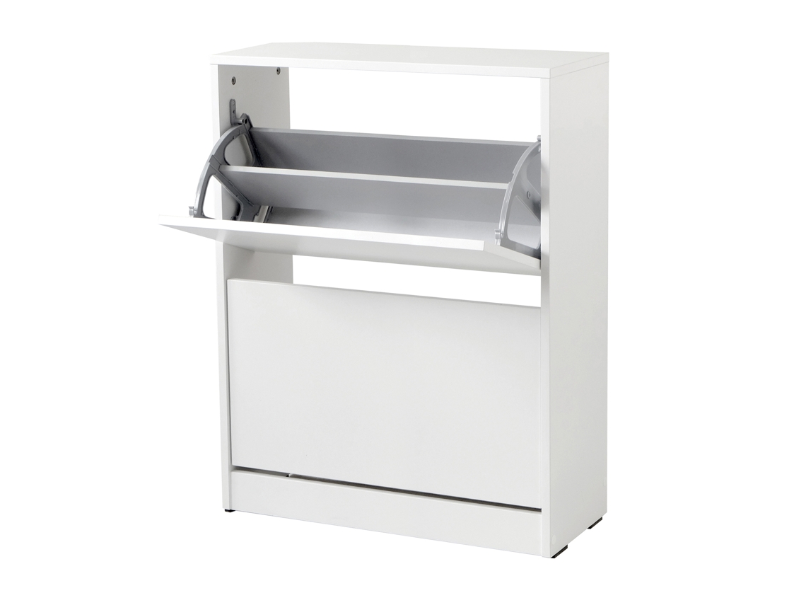 Sapateira com 2 Portas Dobráveis 83X73X26 Branco VENPRODIN