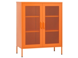 Armário Arrumação Aço 80x35x101,5 Cm Laranja MAISON EXCLUSIVE