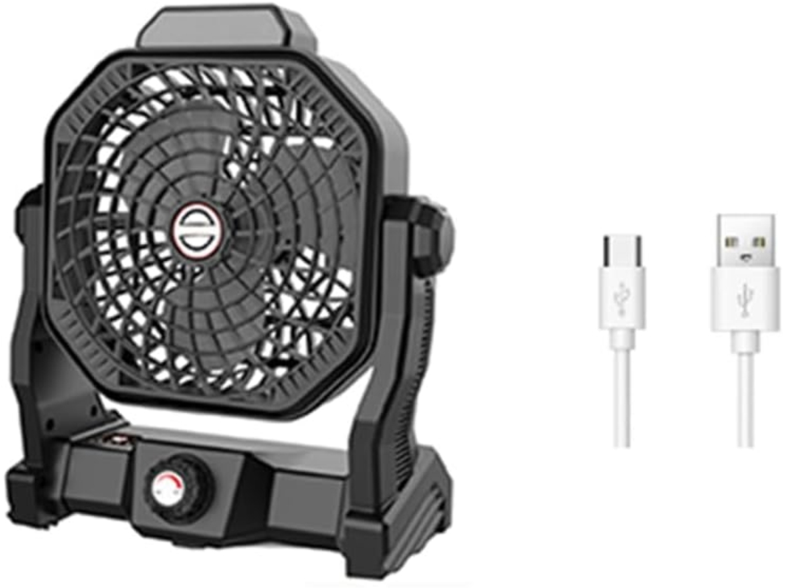 Ventilador Portátil, Recarregável com Bateria, com Cabeça Silenciosa e Ajustável, Pequeno Usb para SFUSHOS