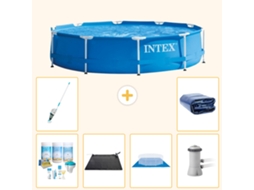 Intex Piscina Com Estrutura Redonda - 366x76 Cm - 7-peças S20439