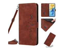 Capa De Celular Em Couro Sintético Com Estampa De Coração E Toque Suave Para Infiniti Hot 20s, Com Cordão.