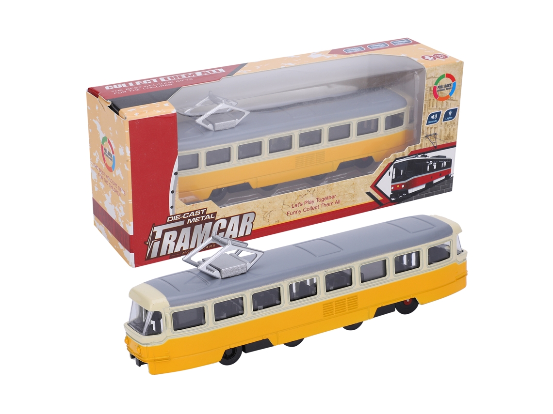 Mali brinquedo Carro Retroceder 1:90 Liga com Luz e Som Modelo Simulação para Crianças Amarelo