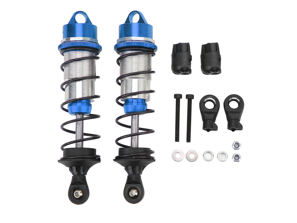 Mali amortecedor de Choque para Carro Rc Arrma 1/7 1/8 Alumínio Alta Elasticidade Dianteiro Azul 2pcs