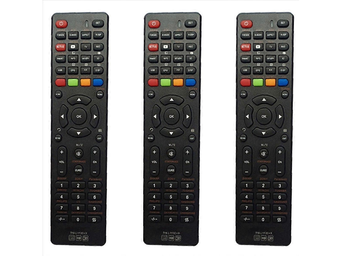 Controle Remoto Universal Rm-l1130 +x Para Tv Akira Elenbreg