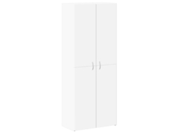 Armário de Arquivo 60x32x153 cm em Madeira Branco, EXCLUSIVO DA MAISON