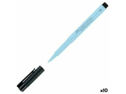 Marcadores FABER-CASTELL Pitt Artist Azul Claro 10 Unidades