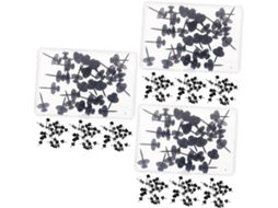 Conjunto De 90 Tachinhas Decorativas Metal Em Formato Estrela Para