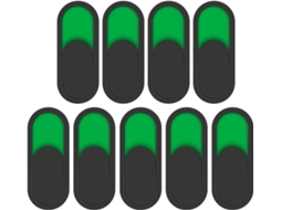 Conjunto De 9 Painéis De Porta Deslizantes Em Acrílico Vermelho E Verde, Indicadores De Porta Vaga.