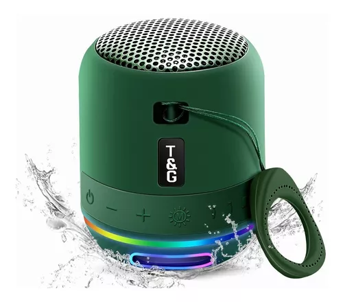 Tg294 Outdoor Led Light Bluetooth Speaker Green TUSERXIN