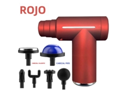 (vermelho) Mini Pistola De Massagem Muscular, Massageador Corporal Completo, Massageador De Impacto Portátil, Massageador Quente E Frio