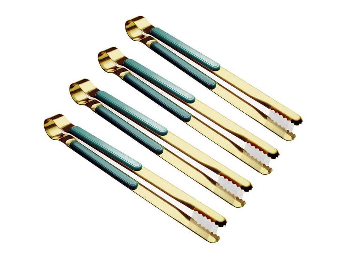 2026 pinzas de Cocina de Acero Inoxidable Linjou, 4 Piezas, para Cocinar Y Servir, Resistentes Al Calor Y Antirrobo