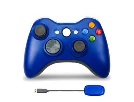 Comando Xbox 360 KINSI Kinsi Dualshock (Wireless - Azul)