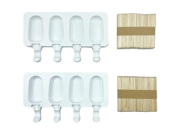 Molde De Sorvete De Silicone 2 Unidades, Molde De Torta Magnum, Para Sorvetes, Sobremesas E Tortas Mini
