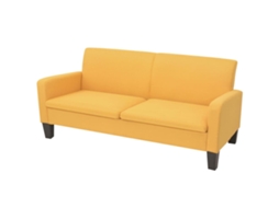 Vidaxl Sofá De 3 Lugares 180x65x76 Cm Amarelo