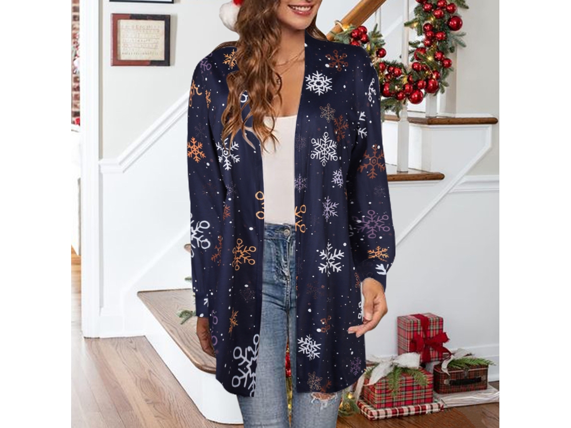 Laxiscreed Sweatshirt Natal Com Manga Longa E Estampa Festiva, Tamanho S