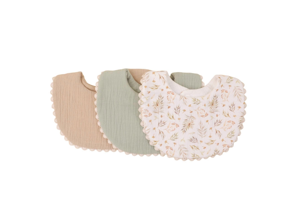 Pacote com 3 Babadores para Bebês, Pano de Bandana de Algodão, Macio e Respirável, Babador Que Baba, Pano para Esfregar em Recém-Nascidos, Meninos e Meninas